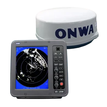 9.7inch ONWA X-Band 4KW up to 36nm KR-1008 Marine Supplies Product Marine Radar  support AIS ARPA display Target Tracking