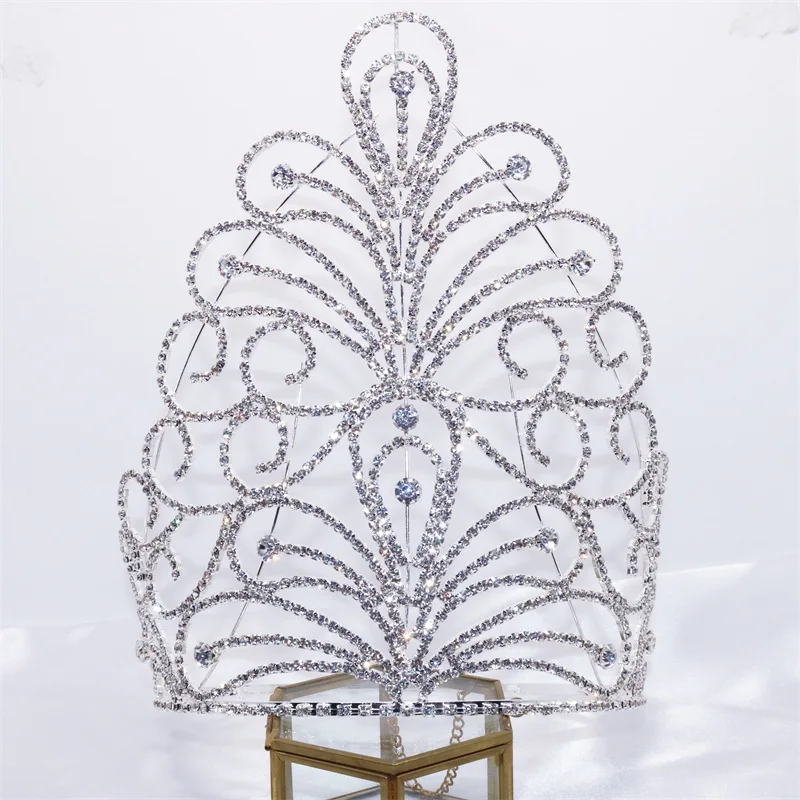 Custom Large Full Circle Tiara - Miss World Crystal Crown