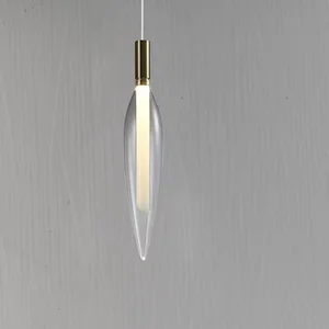 ECOJAS New Glass Chandelier Free Combination Size for Villa Hotel Lobby Restaurant Modern LED Pendent Light