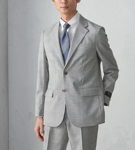 High Quality Men's Slim Woolen Suit Single Breasted High-end Formal Wedding Business Groom Blazer Set Formal Wedding Groom