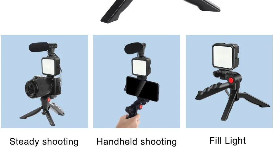 New Hot Portable Vlogging Kit Video Making Equipment With Tripod Bt