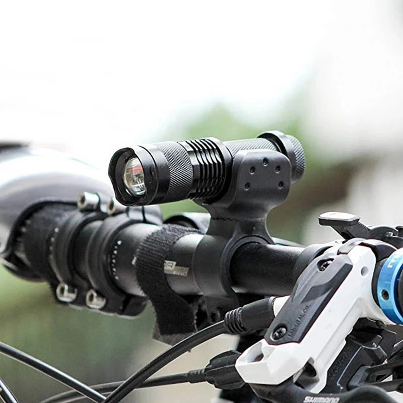 thumbnail image 2 of New 360° Swivel Bicycle Bike Mount Holder Clip Clamp For Led Flashlight Torch US 2 of 13
