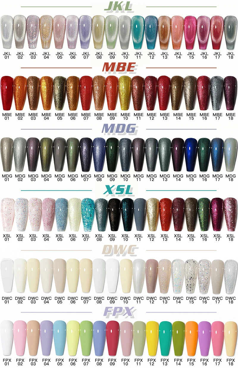 As 18pcs Nail Polish Set Color Nail Gel Polish Kit Semi Permanent Soak