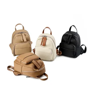 2026 Vintage Style Genuine Cowhide Leather Black Fashion Women's Internal Frame Waterproof Backpack Shoulder Bag Factory Direct