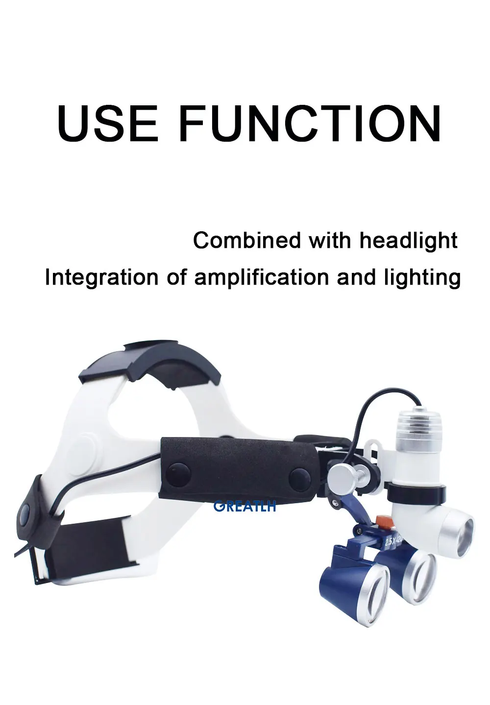 Dental Supplier Dental Loupes 2.5x 3.5x Surgical Magnifier Headlight