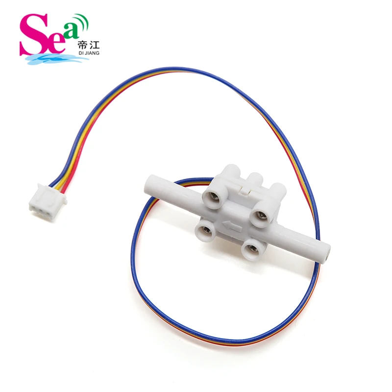 POM Material ZJTM-04A Liquids Flow Sensor Water Flowmeter Monitoring 0.1-1.5/4LPM NPN Pulse OEM ODM for Beauty Laser Machines