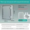 300X200X160MM Transparent cover with inner door (with base)