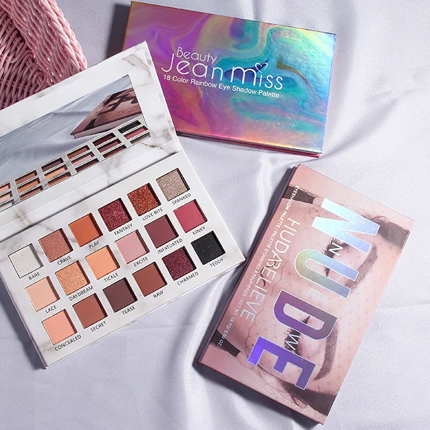 
 Матовые тени для век Tiktok, 18 цветов, в стиле пустыни, розы, с дисковыми бусинами, для макияжа, одинаковые европейские и американские тени для век  