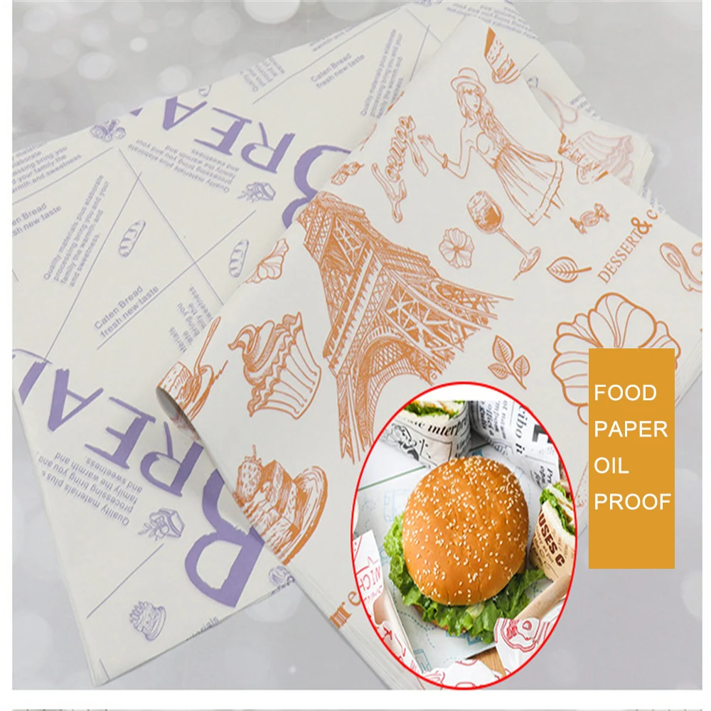 Hamburguesa Wrap Custom Printed Sandwich Paper