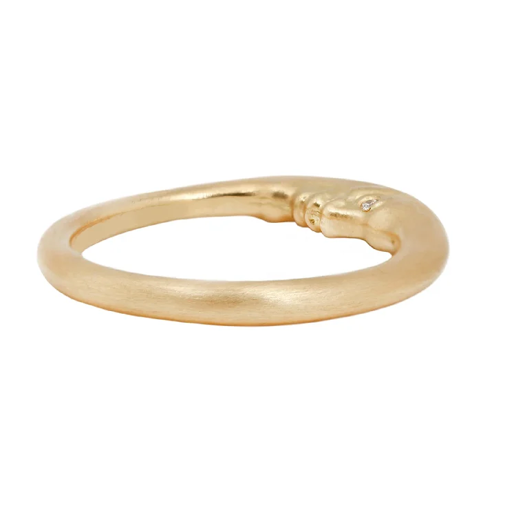 Wholesale Cute Jewelry S925 Sterling Silver 14k Gold Plated Crescent Moon Ring