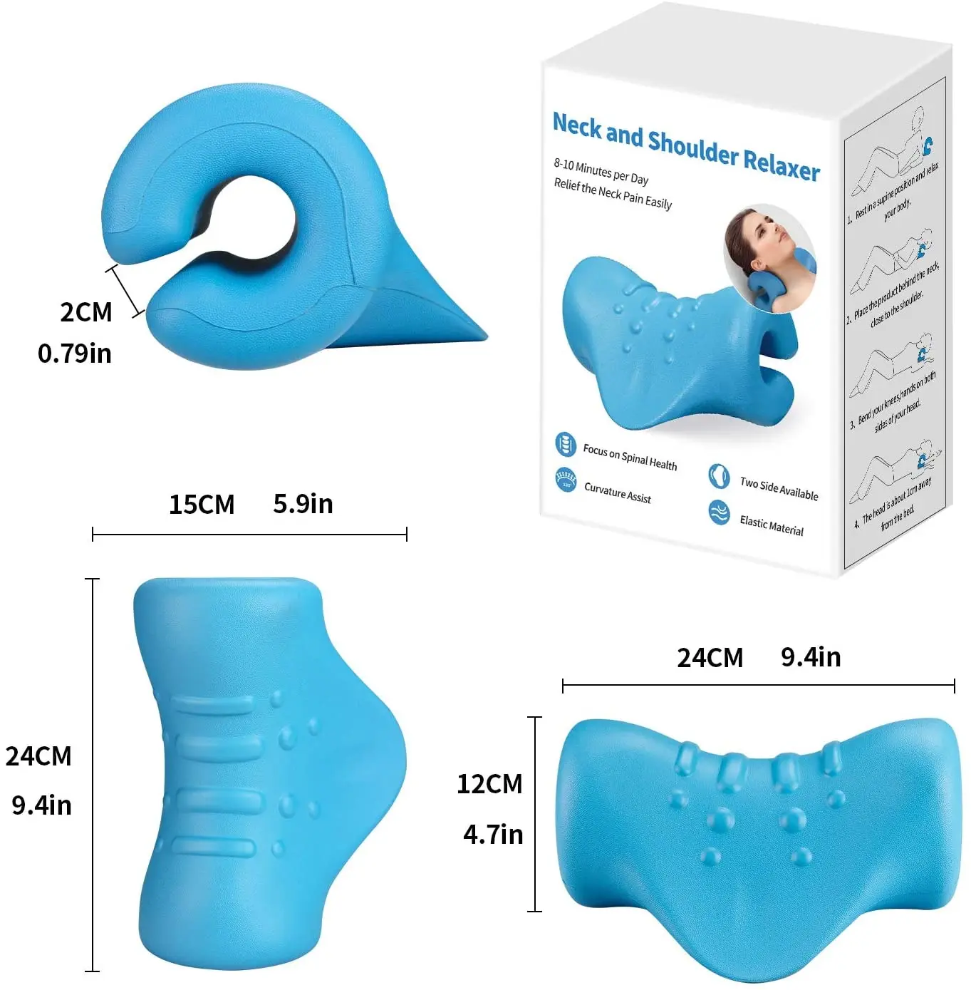 Soft Pu Material High Quality Neck Cloud Neck Relaxation Pillow Device