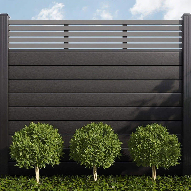 Artificial Vertical Garden Wpc Fence Composite Garden Semi Fence Panel High Quality Wpc Privacy Fence Panel Boards Aluminum Post
