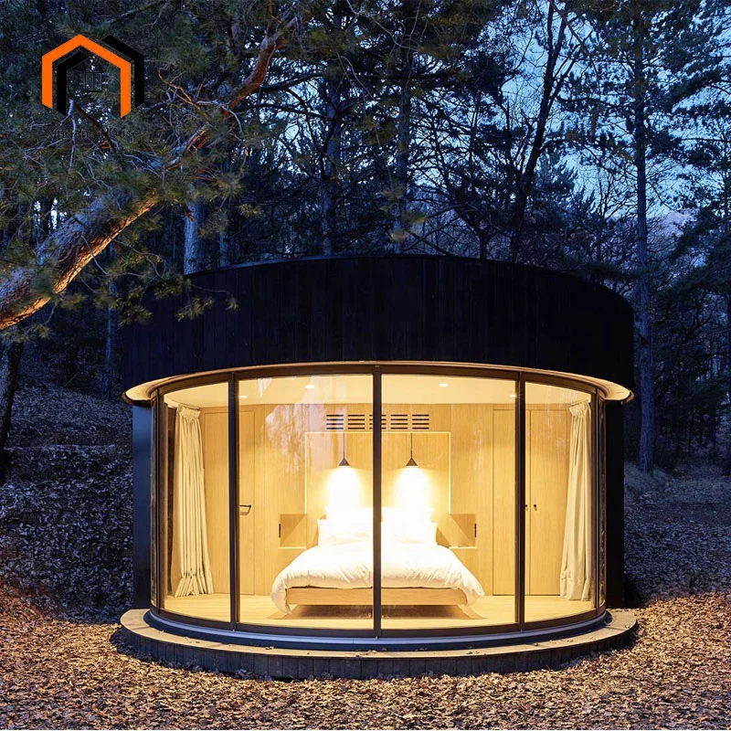 High Quality Modern Design Modular Prefabricated Houses  Tiny House Steel and Sandwich Panel Materials Circular Hotel Villas