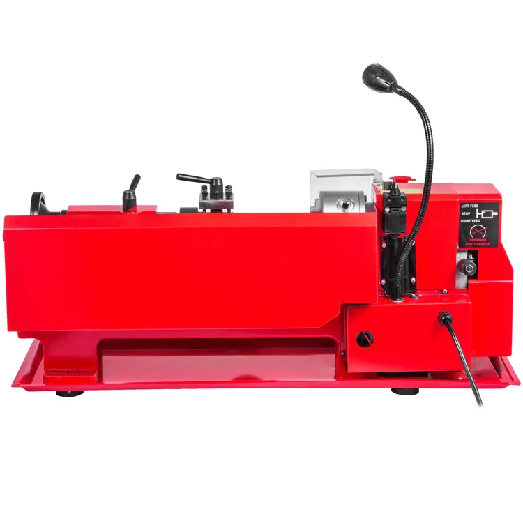 Small Horizontal Woodworking Mini Lathe Machine 0618 Variable Speed Bench Lathe 220v Voltage New Used Condition Gear Motor Core