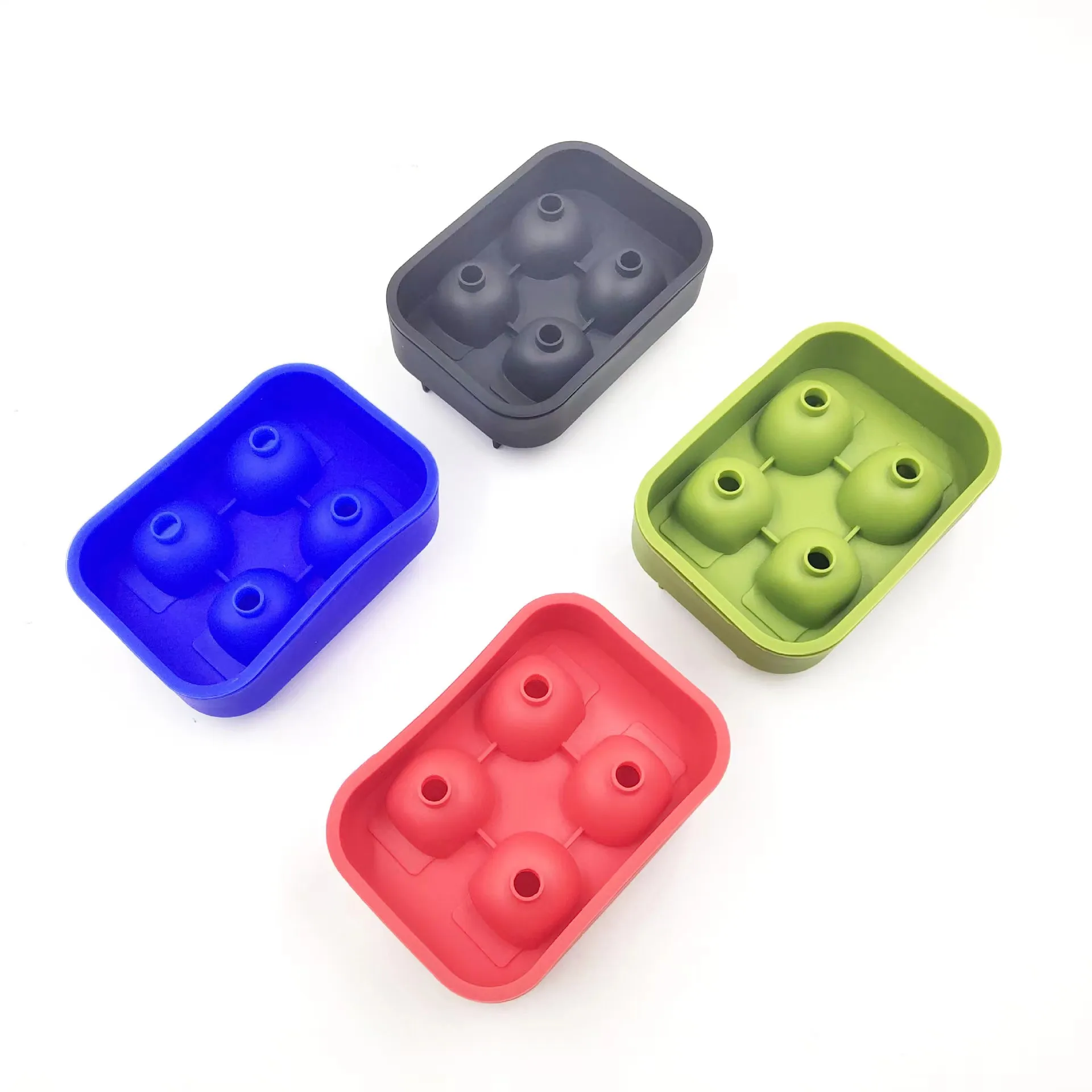 Форма для льда в виде черепа, поднос для костей, шариков, инструменты для торта, конфет, кухонные гаджеты, 4, 6 ячеек, 3D силиконовая форма для льда в виде черепа