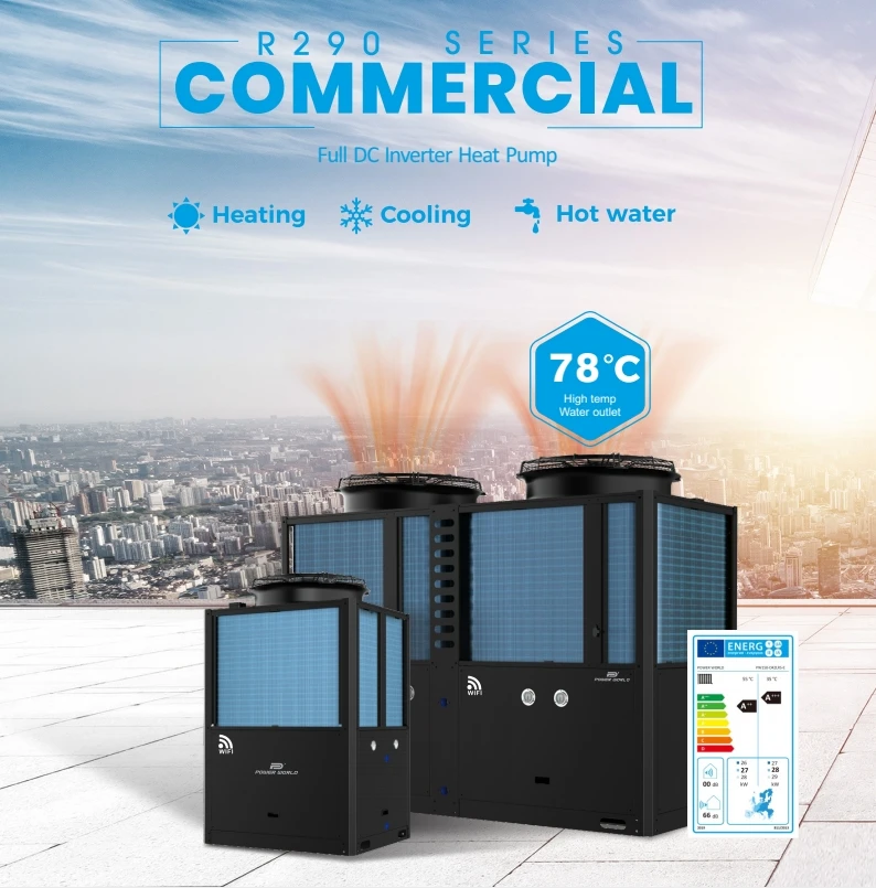 Air Source Heat Pump, R290, 78C - detail 2