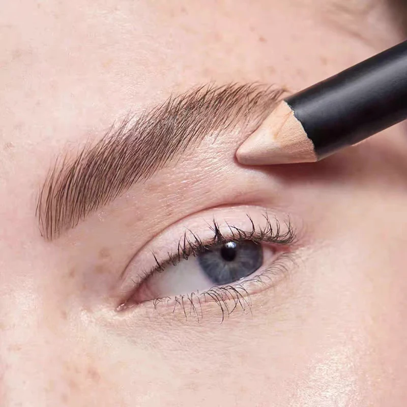 Customized Private Label Cosmetic Eyebrow Pencil Concealer Smooth Cream Foundation Matte Wooden Concealer Pen Moisturizer