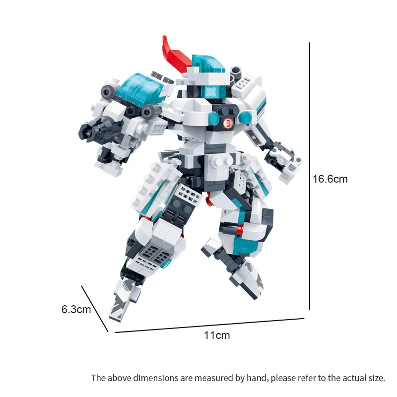 Wholesale Transform Robot ABS Building Blocks Transform Toys Model 6323 for Children Gifts