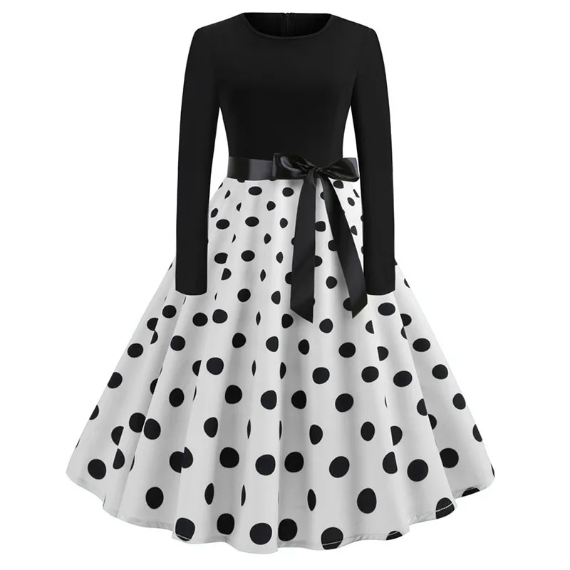 Robe Femme Modavista Noire Et Blanche Taille 46/48 - Polyester, Mi-longue, Occasion TBE