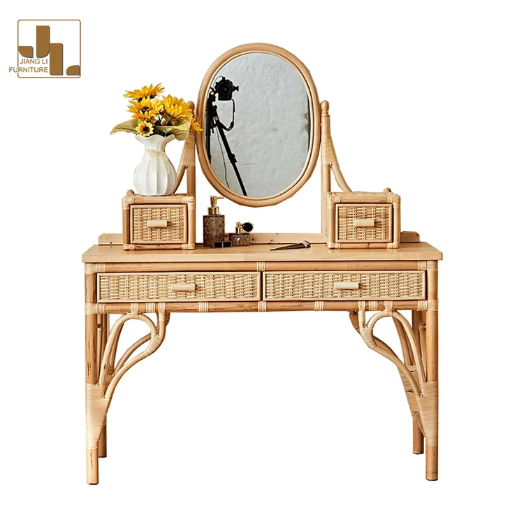 japanese style dressing table Pre-order] Warner's Japanese-style retractable dressing table storage  cabinet integrated small bedroom modern simple cloud makeup table -Smart-Living