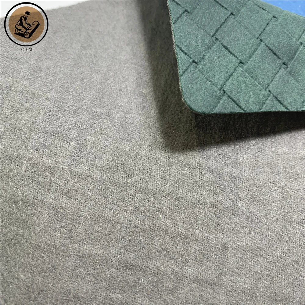 Woven Pattern Embossed PU PVC Synthetic Leather for Upholstery Furniture Sofa Chair Car Seat Automotive Interior factory