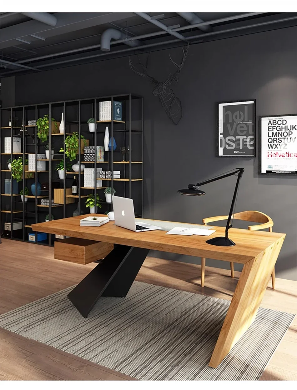 Modern Design Working Table Executive Office Desk With Cabinet Office ...