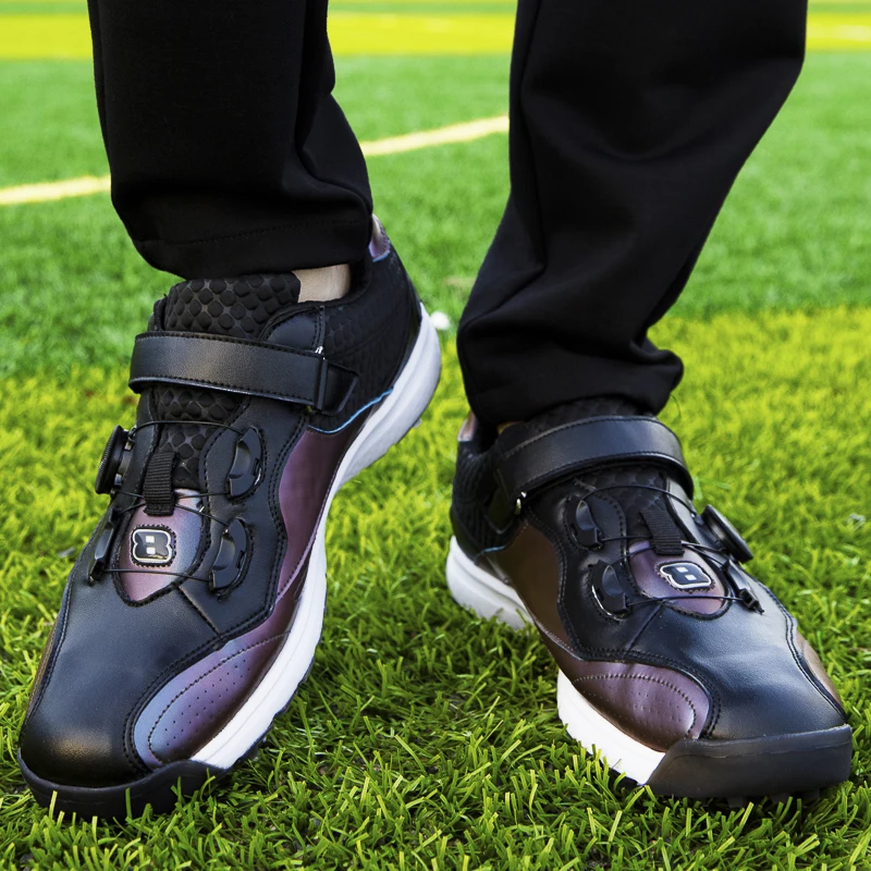 Спортивная обувь; Женская дышащая обувь; Новинка; Нескользящая и водонепроницаемая обувь для отдыха; Мужская обувь для гольфа из искусственной кожи