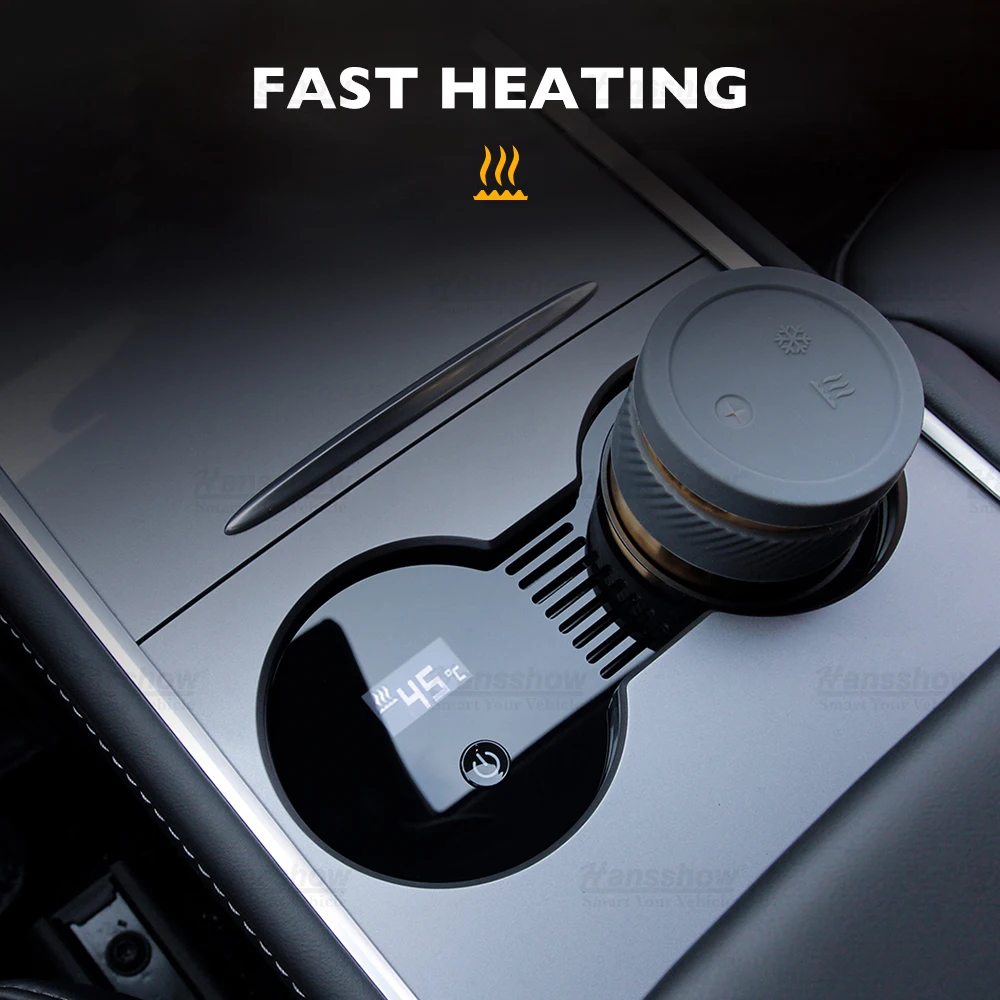 Hansshow Model 3 Y Center Console Cup Holder Temperature Control Cup