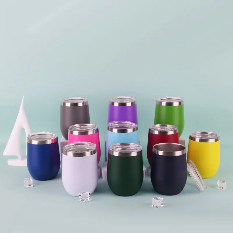 Wholesale 12oz Vacuum Insulated Coffee Tumbler 304 Stainless Steel Travel Mug Custom Logo for Promotion Gift Outdoor Car Use