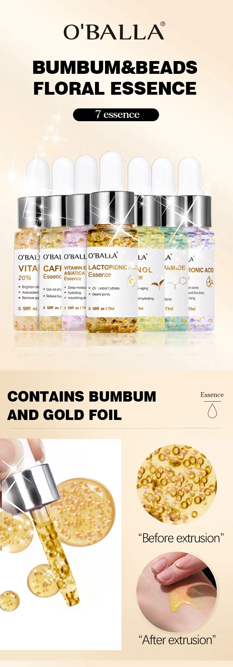 2023 New Popular Bum Bum Hydrating Nourishing Seven Types Face Serum