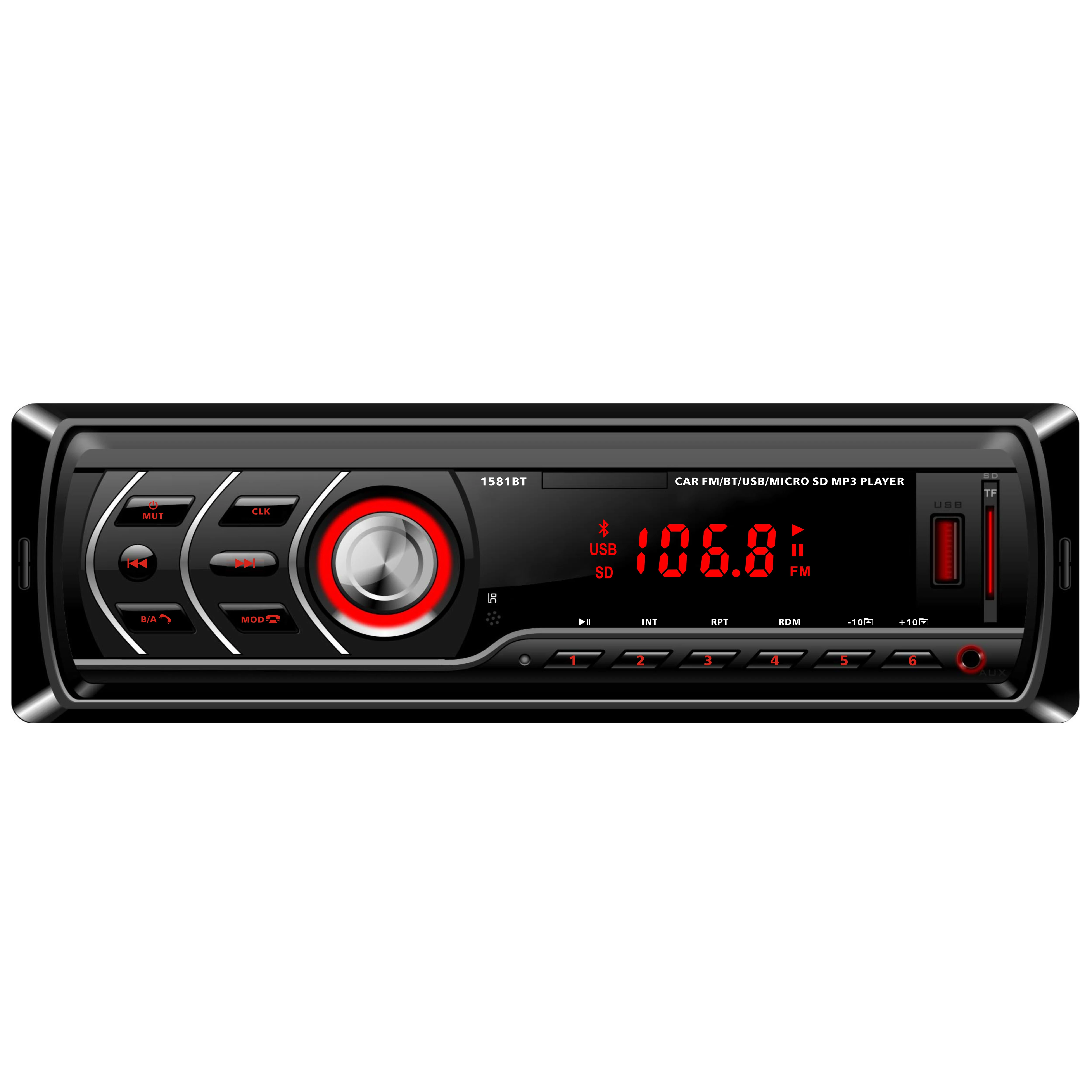 Autoradio 1DIN Bluetooth USB FM : Met à Jour Votre Vieille Voiture Simplement