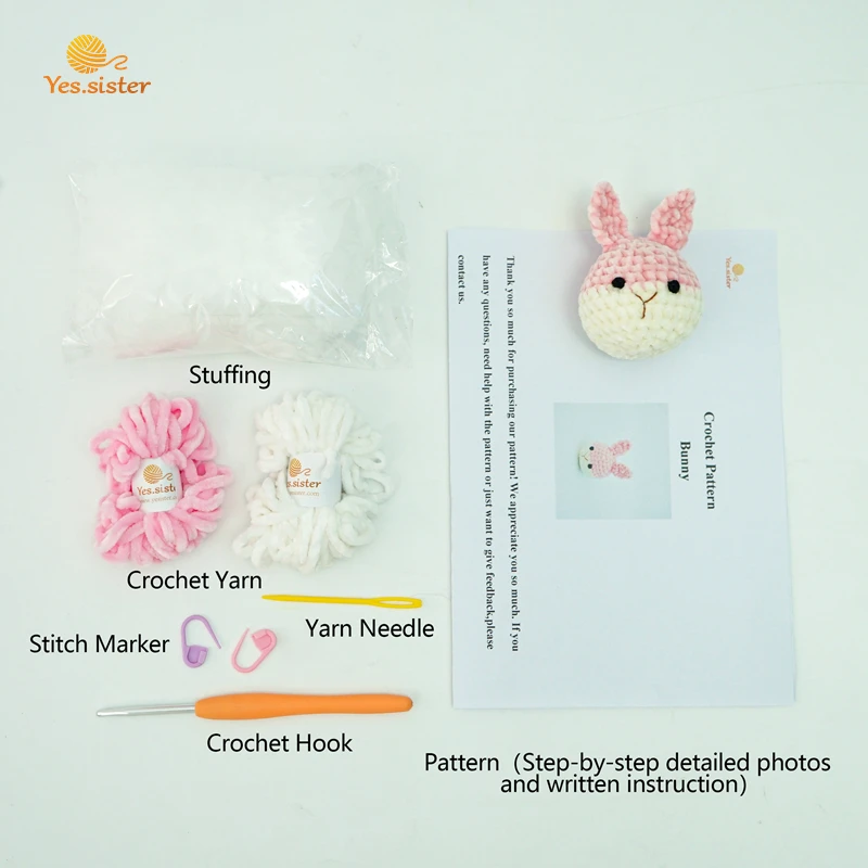 Mini Diy Crochet Animal Kits With Crochet Hooks Yarn Set Toys Hook De