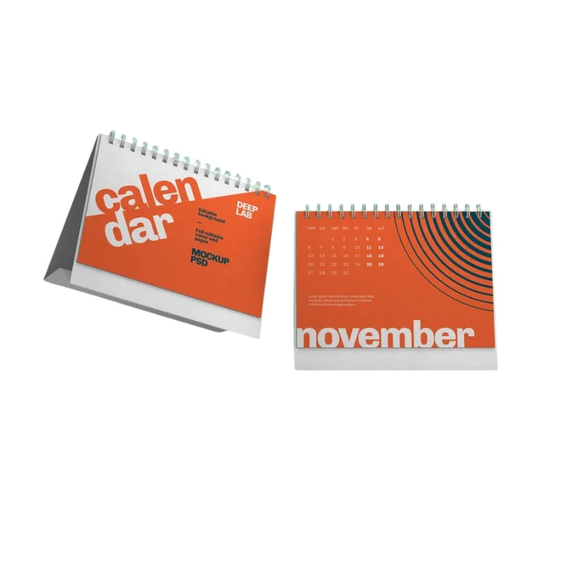 Custom Luxury Paper Table Calendar With Logo Printing