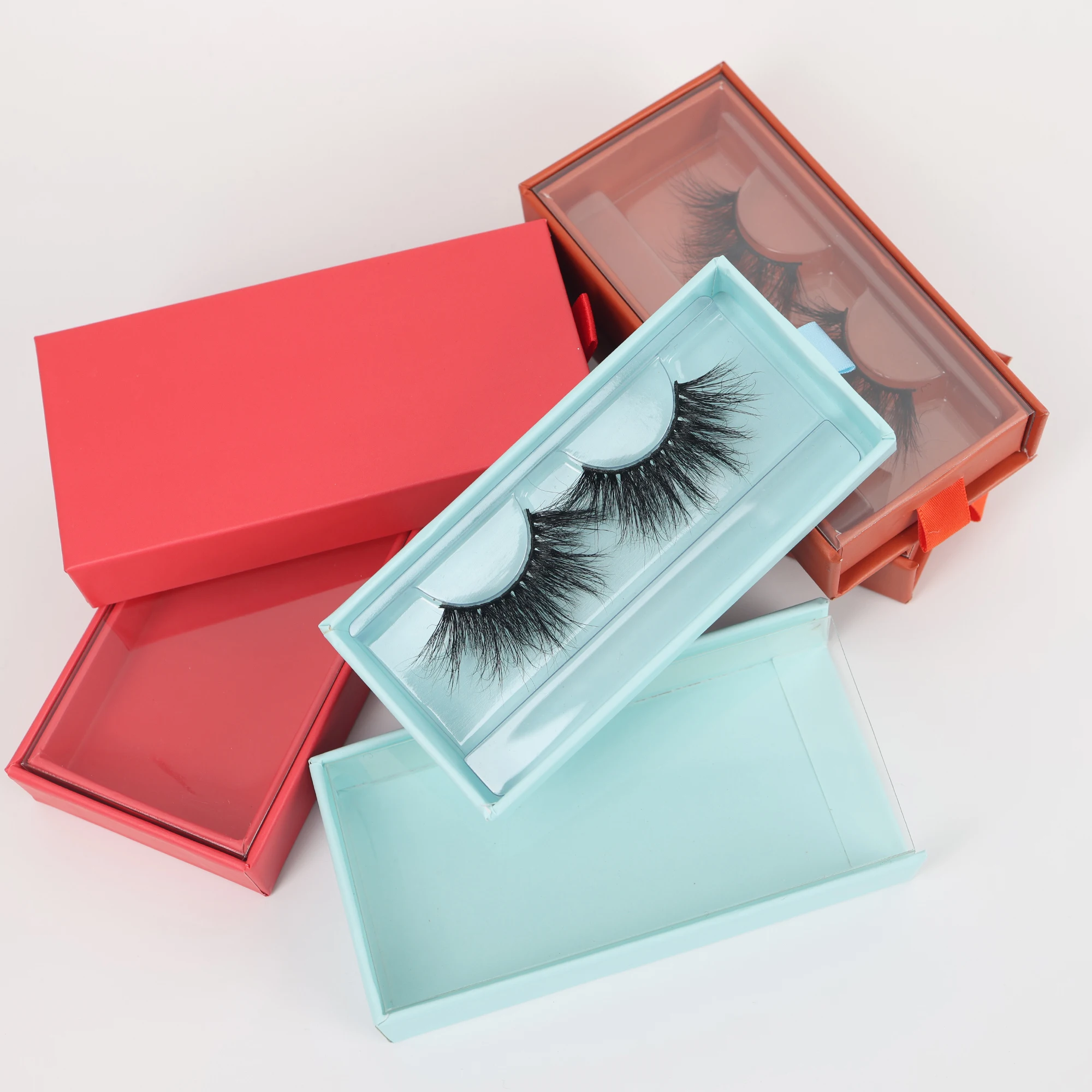 Wholesale Dramatic 25mm Mink Eyelash False Eyelashes With Custom Logo
