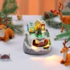 Modelo de árbol de plástico de doble rotación - 13.5*12.5*13.5 cm - 350 g