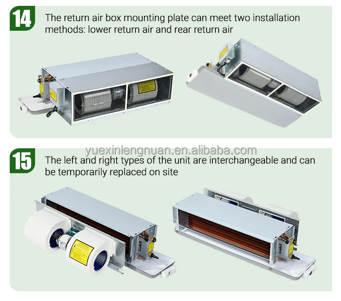 Fan Coil Unit, FCU, HVAC, Ceiling, Ducted - detail 28