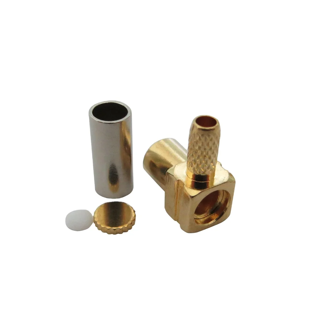 product wholesale mcx c kw15 connector 90 degree right angle mcx female connector for rg316 rg174 cable-2
