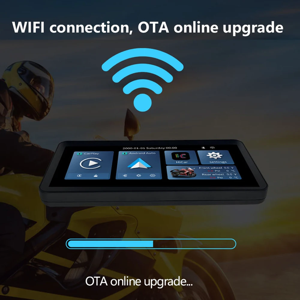Customized Ips Screen Motorcycle Navigation Tpms Wifi Ota Speedometer With Canbus Communication and Other Motorcycle Accessories - Image 3