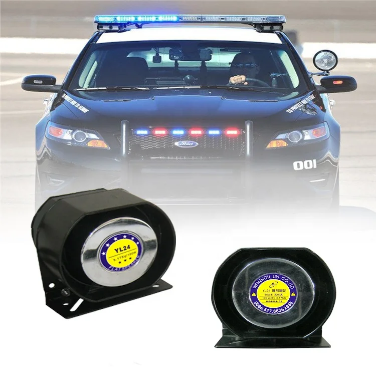 Haut-parleur sirène électronique étanche LYAF de 80 W pour véhicule d'urgence (ambulance)