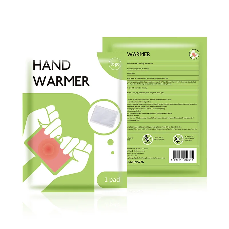 OEM 12hours Long Lasting Safe Natural Odorless Disposable Pocket Self Heating Warm Heat Packs Air Activated Hand Warmers Patches