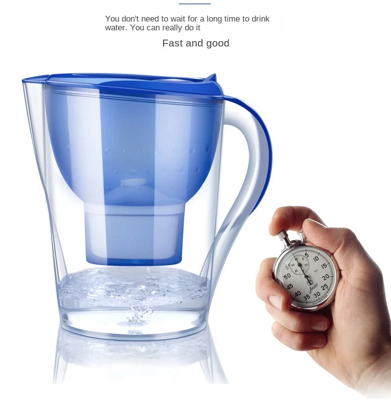 New Design Alkaline Water Filter Purifier Pitcher Jug Remove Chlorine
