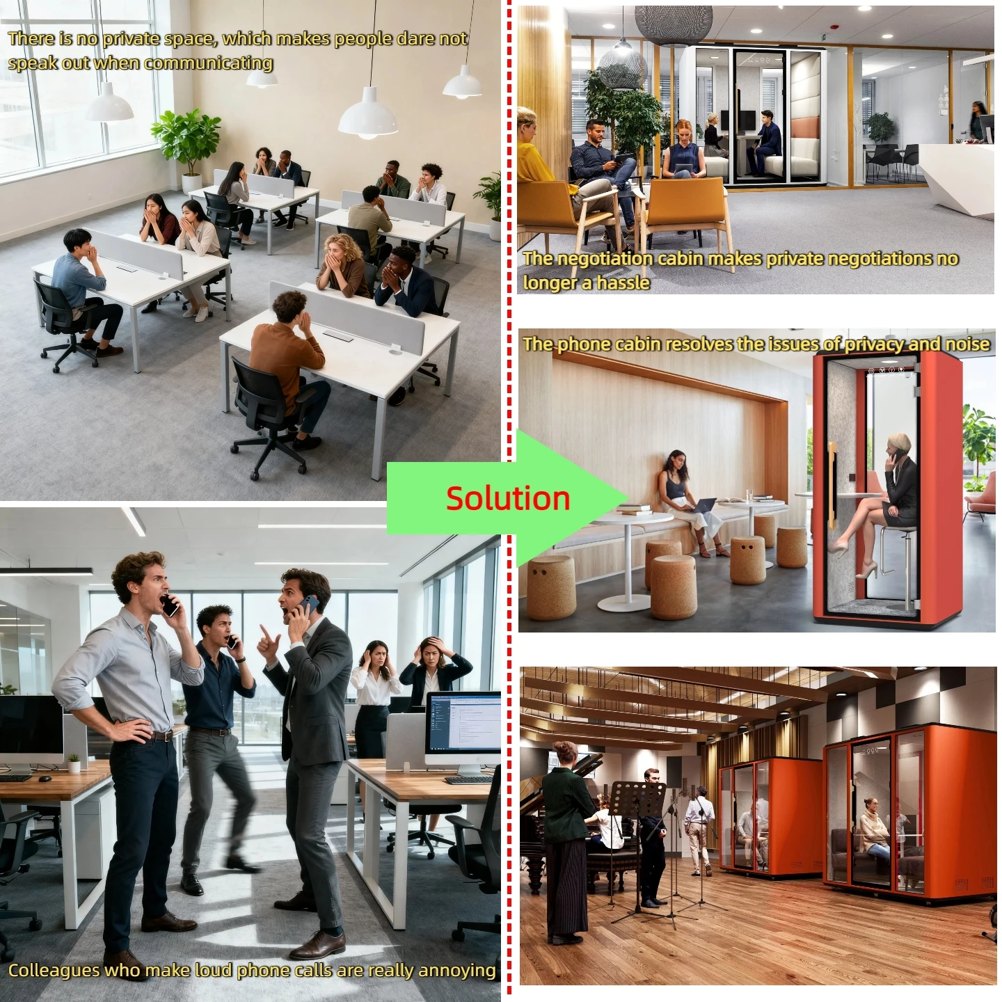 product professional solo recording booth modern design steel frame for office home outdoor school apartment use smart learning hub-2