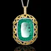 Emerald pendant with Chopin chain