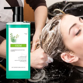 SULFATE-FREE GENTLE CLEAN SCALP AND SOOTHING SCALP LITHOSPERMUM ALOE SHAMPOO FOR PEOPLE WITH ITCHY HEADS AND ANTI REDNESS