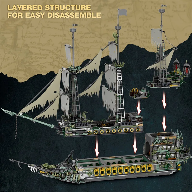 Reobrix 66037 The Flying Dutchman construindo blocos crianças para