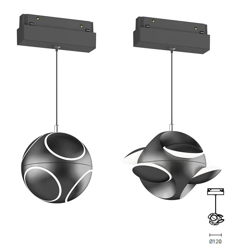 48V Magnetic Track Light LED System VOClighting Dali App Dimming Tuya Remote Control