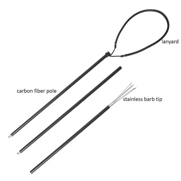 Spearfishing Carbon Fiber Pole With Spear Single Barb Tip And A Lanyard/harpoon Carbon Rod Buy