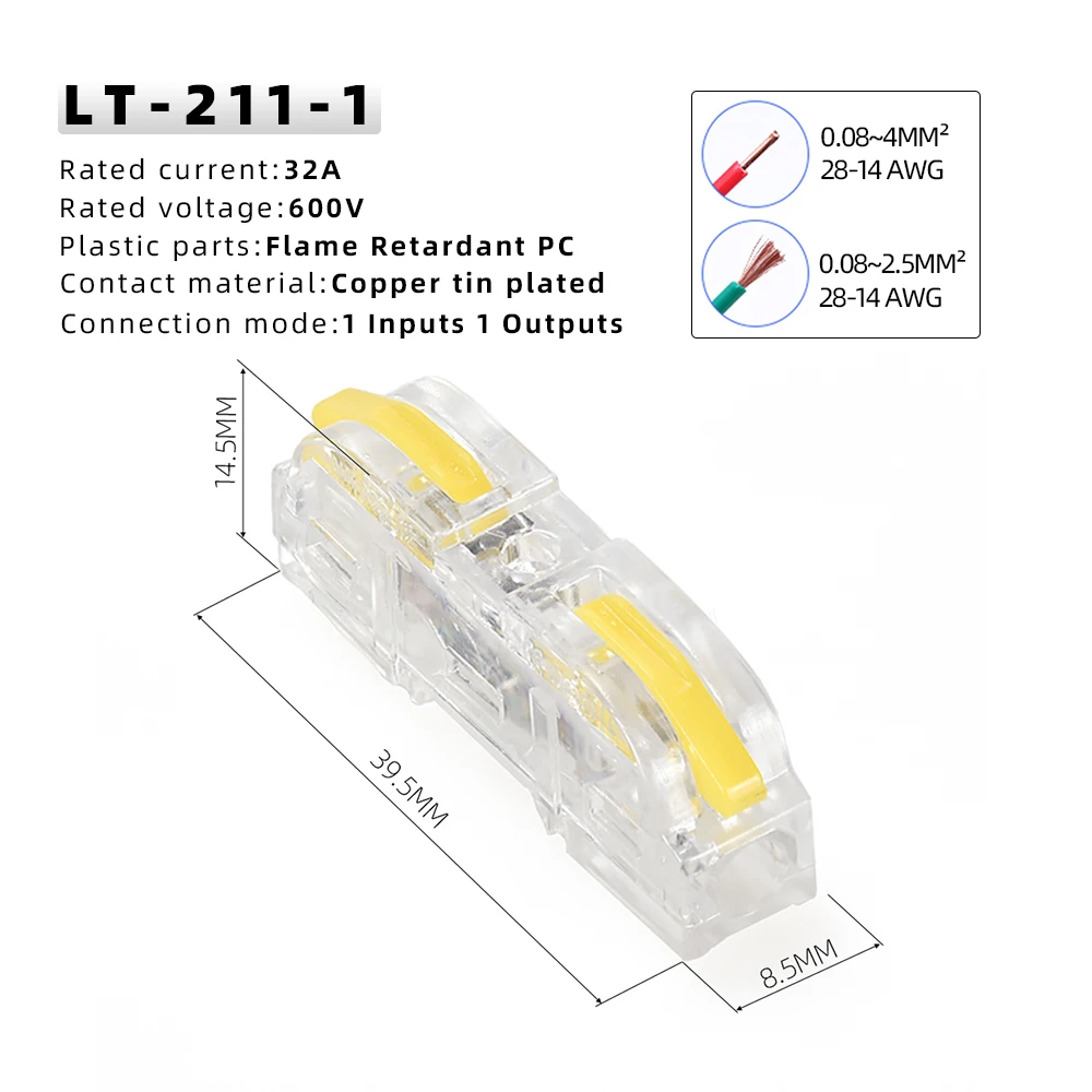 kejian direct factory wire in connectors CMK 412 wire push connector Wire terminal pin connector
