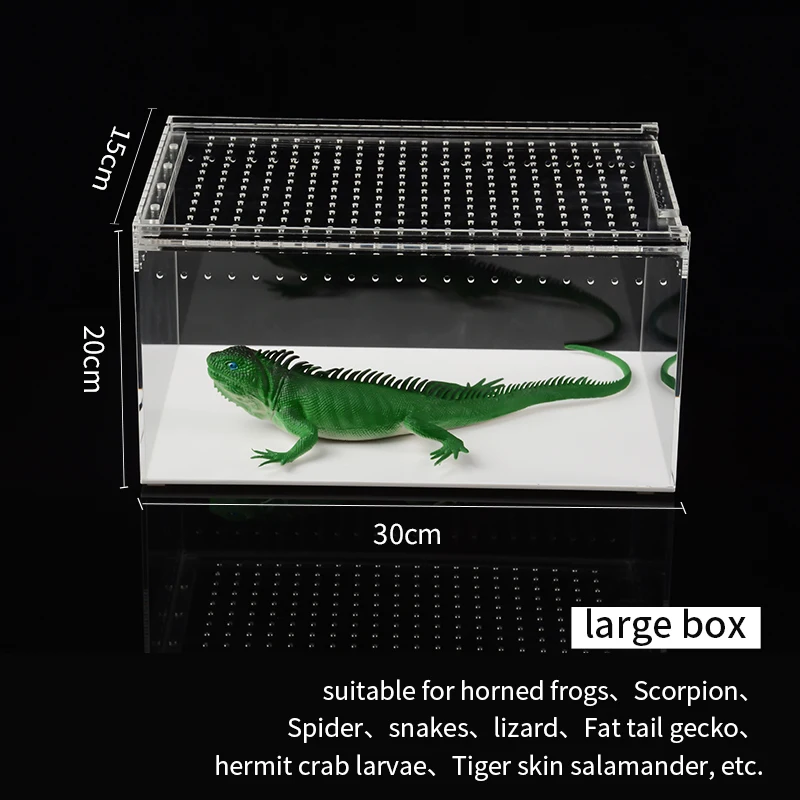 Clear Plastic Reptile Cage Pmma Reptile Display Case Acrylic Reptile ...