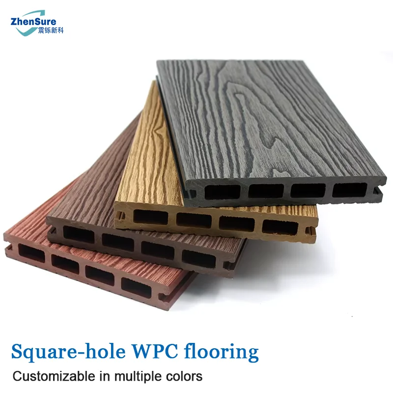 WPC Flooring Uncapped Wood Plastic Composite Floor for Outdoor WPC
